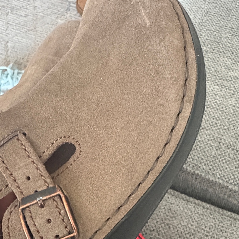 Birkenstock  Brown Suede Clogs - Picture 3 of 11